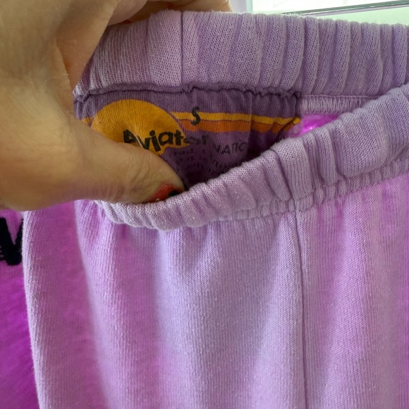 Aviator Nation Purple & Pink Set with Pink lightning bolt, Size Small - Picture 6 of 14